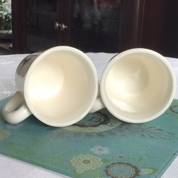 🦆 Mid-Century Pair 60s 70s Ceramic Ducks and Geese Coffee Mugs - Picture 4 of 5